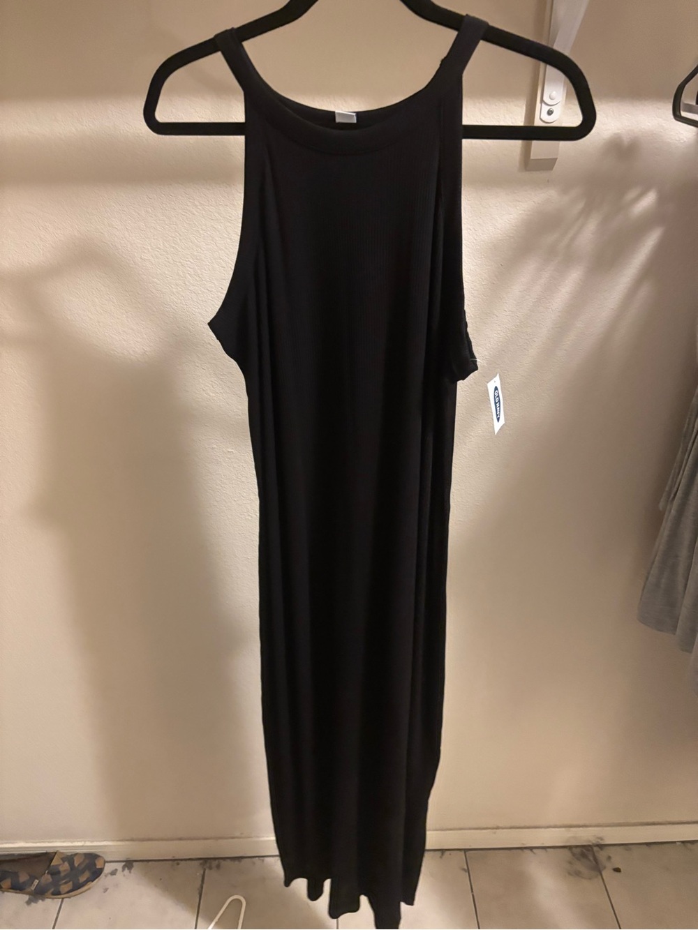Old Navy Black Sleeveless Maxi Dress L tall